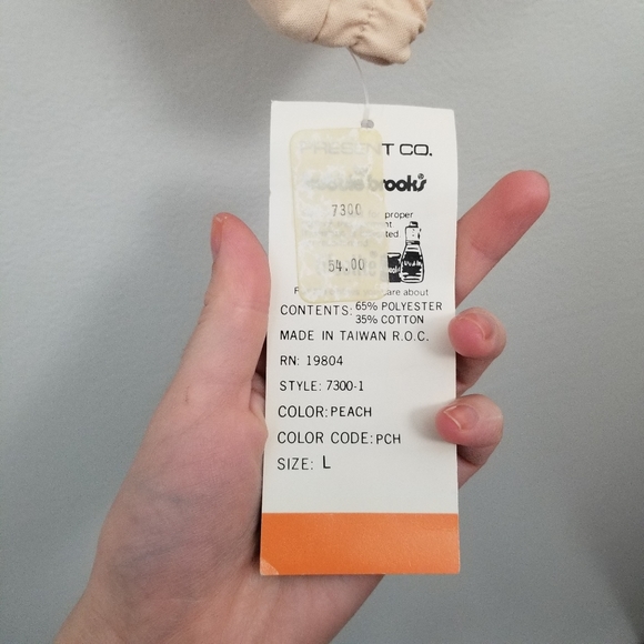 Vintage Bomber Jacket 90s NEW Bobbie Brooks Peach - Picture 6 of 6